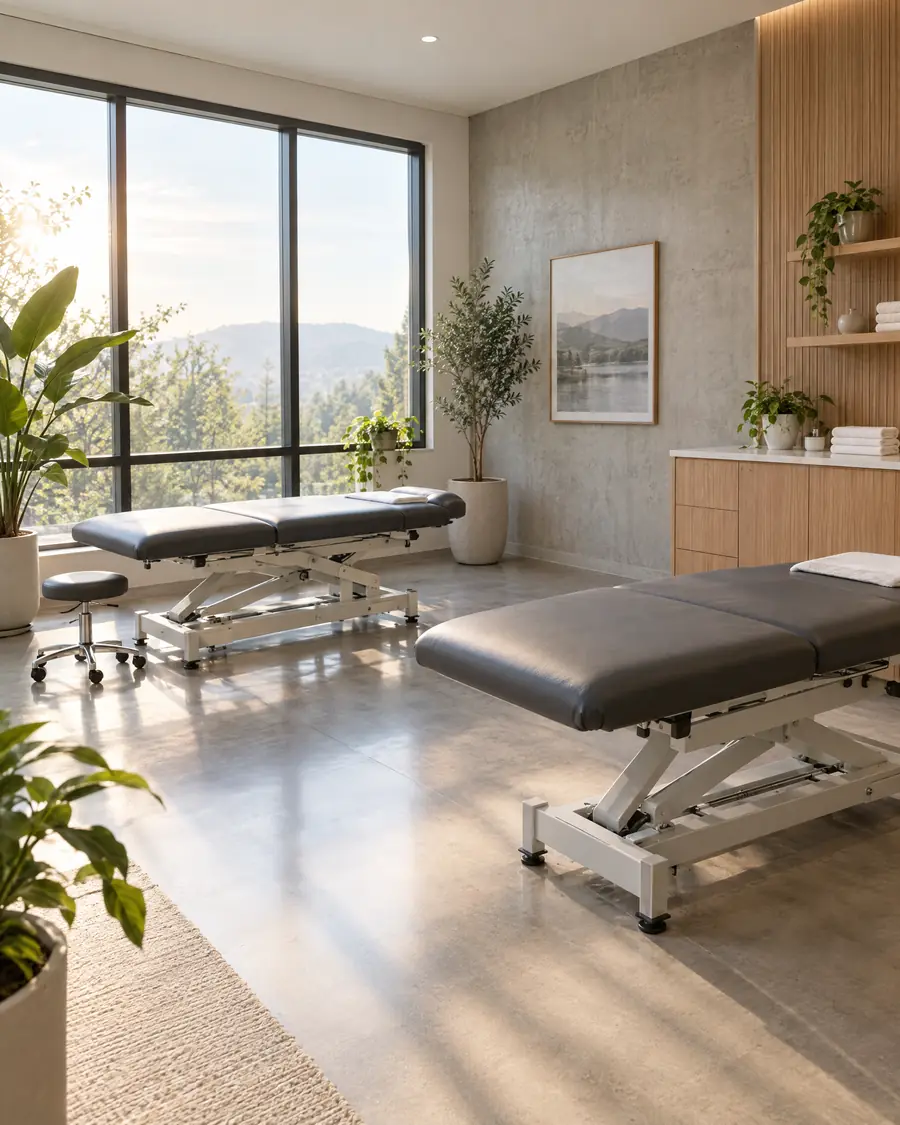 Treatment room in a cash-based physical therapy clinic